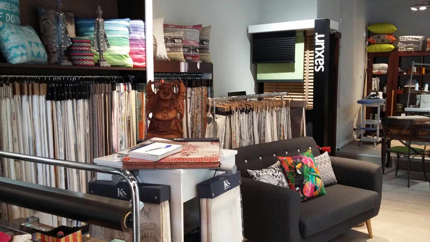 Interior en tienda de Cortinas