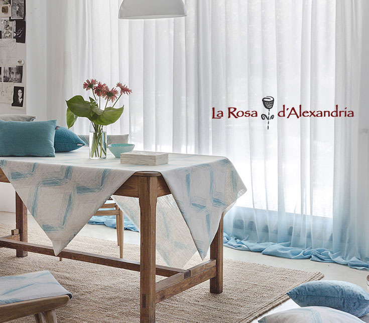 Saló amb cortines i roba llar de la Rosa d'Alexandria Publicitat de compra les cortines